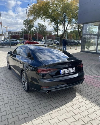 Audi A5 cena 116000 przebieg: 158000, rok produkcji 2019 z Wrocław małe 67